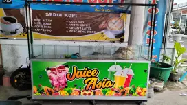 JUAL GEROBAK MINUMAN MASIH BARU