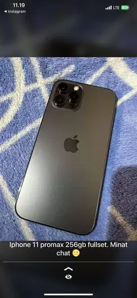 Iphone 11 promax 256gb inter