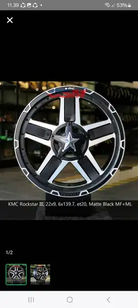 SLE!!! Velg KMC Rockstar III R22 for Pajero, Fortuner, LC80, LC300
