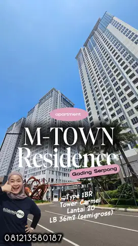 Jual rugi apartment di M-TOWN serpong  sebrang Summarecon mall serpong