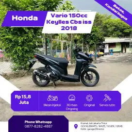 Honda Vario 150cc Cbs Iss Esp Keylles Fi Tahun 2018