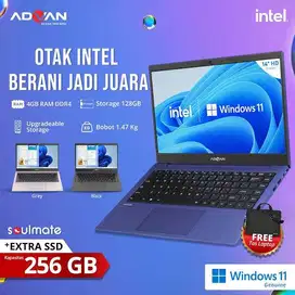 ADVAN Laptop Notebook Soulmate 14 inch RAM 4/128GB eMMC - WINDOWS 11