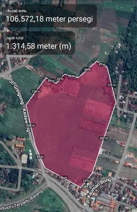 Tanah Zona Kuning Untuk Perumahan di Gringsing Batang, Strategis
