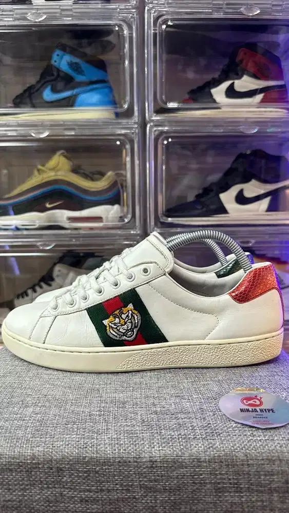 GUCCI ACE TIGER SNEAKERS WHITE