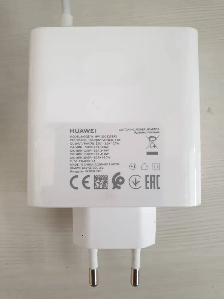 HUAWEI SuperCharge Laptop Charger (Max 65W) - HW-200325EP3 (SEKEN ORI)