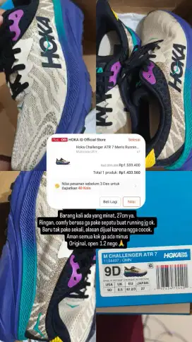 Hoka atr 7 brown purple