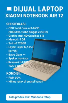 Laptop slim 12 inch