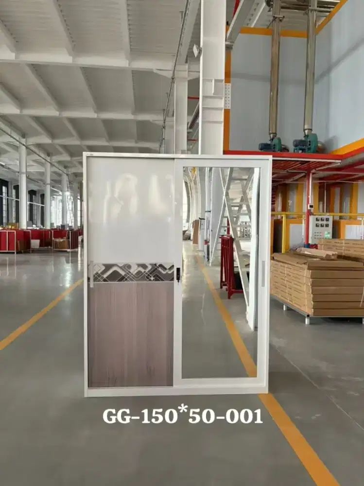 Promo Lemari Pakaian 2 Pintu Sleding Besi UK 150