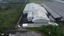 PABRIK SIAP DIGUNAKAN ZONA INDUSTRI ADA MESS DAN POS SATPAM