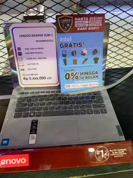 Laptop lenovo Ideapad slim 1 promo cicilan tanpa dp