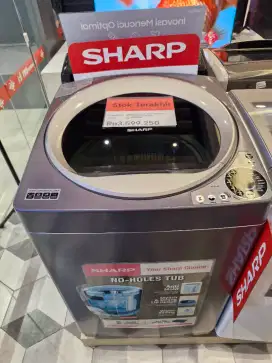 Mesin Cuci Sharp Top Loading 11KG Promo Cicilan Bisa Bunga 0%