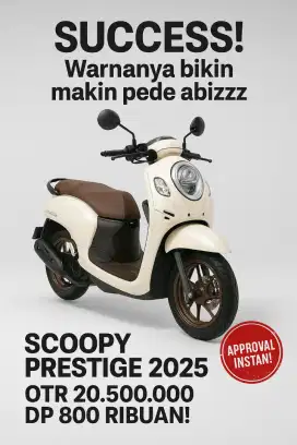Scoopy Prestige 2025 Putih: Elegansi yang Mencuri Perhatian. Milikilah