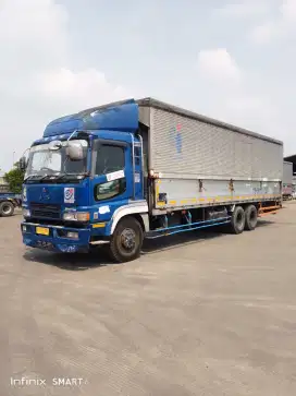 Mitsubishi fuso tronton wingbok 6x4 long sasis 9.6 meter tahun 2006