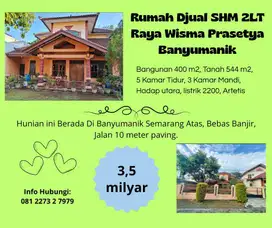 Rumah 2LT SHM Wisma Prasetya Dkt Padangsari Banyumanik Siap Huni