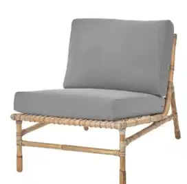 IKEA outdoor rattan chairs with cushions