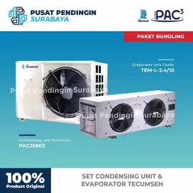 PAKET SET CDU + EVAP LOWTEMP 2PK FREEZER - TECUMSEH 2PK FREEZER LOW -
