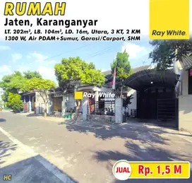 Hunian Langka di Perumahan Jaten, Lebar Muka 16 Meter