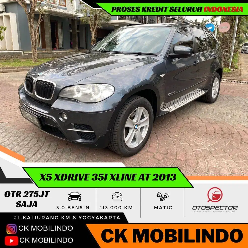 BMW X5 X-drive Tahun 2013 Antik ISTIMEWA Bisa Kredit dan tukar tambah