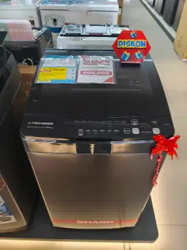 Mesin Cuci 1 Tabung Sharp 9.5 KG Cicilan Tanpa DP Gratis 2x Cicilan