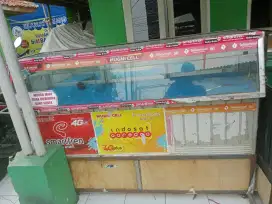 Etalase konter 1,5meter