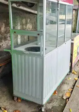 Grobak etlase bekas bubur ayam soto mie ayam