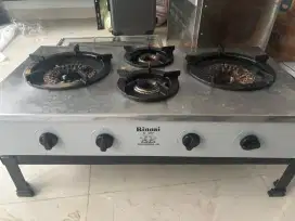 KOMPOR GAS RINNAI 4 TUNGKU LOW PRESSURE