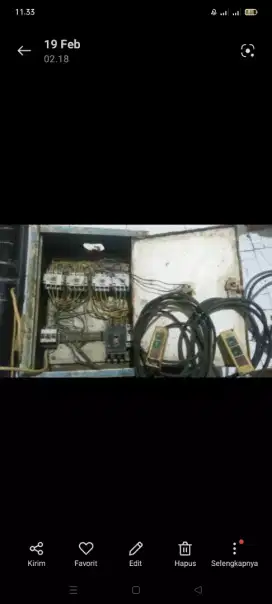 Dijual 1set panel operator + kabel pusat 3phase