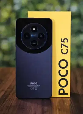Xiaomi Poco C75 black 8/256 Resmi 14 bln fullset Like New