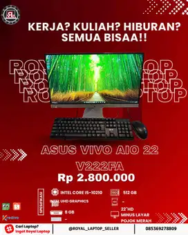 ASUS VIVO AIO 22 V222FA (BLACK)