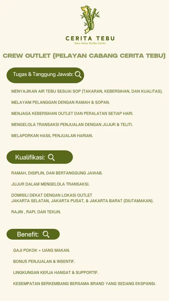 CREW OUTLET / CABANG TANJUNG DUREN UTARA