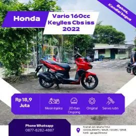 Honda Vario 160cc Keylles Cbs iss Pgm_Fi Tahun 2022 Pajak Off