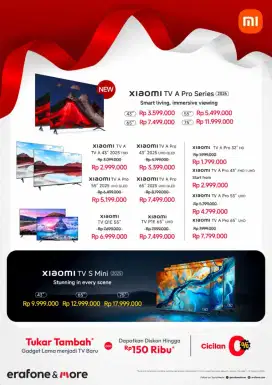 Xiaomi tv promo agustusan yok cicilan bisa