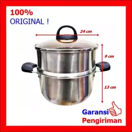 Panci kukusan stainless tebal