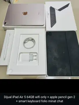 Apple iPad Air M1 fullset lengkap