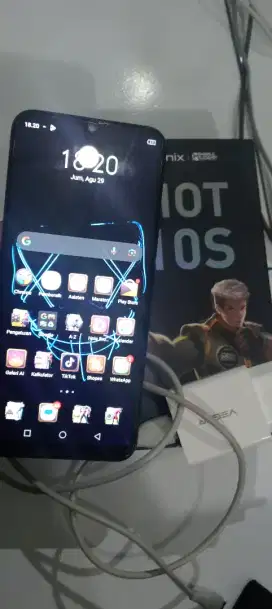 Infinix Hot 10S ram 4/128 lengkap