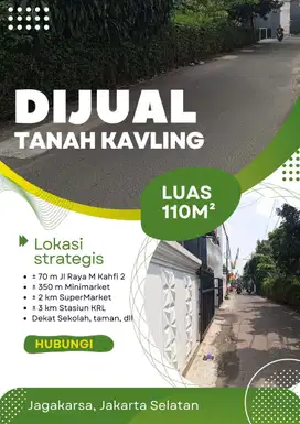 Dijual Tanah Kavling SHM di Jagakarsa Jakarta Selatan