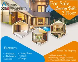 FREEHOLD DIJUAL VILLA LUXURY LANTAI 2 LOKASI BATUBOLONG CANGGU