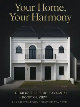 Villa Baru di Batu  2,5 Lantai Harga Turun Jadi 888 Juta‼️