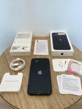 BNOB iPhone 11 64GB Black Fullset Garansi Belum Aktif
