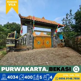 Rumah Vila Javanesse Style dijual Murah, Luas, Asri Purwakarta, SHM