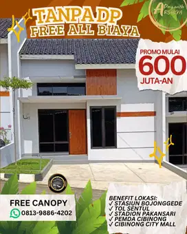 Rumah Dijual 1 Lantai Siap Huni Dekat RSUD Cibinong