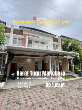 Rumah dijual murah perumahan security 24jam barat tugu malioboro