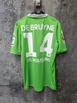 Jersey baju bola original wolfsburg 2015 de bruyne size m