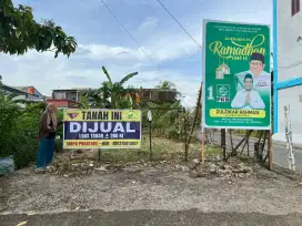 Dijual Tanah Strategis pinggir jalan raya disudut