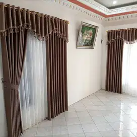 Grosir Gorden Blackout Pasang Skat Klinik Hordeng Pintu Gordyn Vitrase