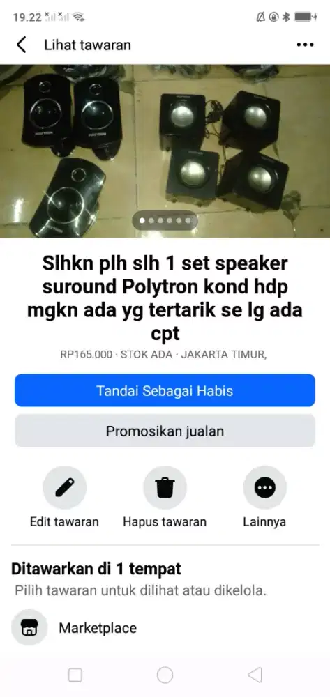 Slhkn lh slh 1 set speaker suround Polytron kond hdp hrg murah sj cpt