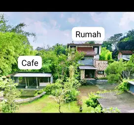 DIJUAL TANAH LUAS 1600 m2, BESERTA CAFE & RUMAH DEKAT UII JAKAL