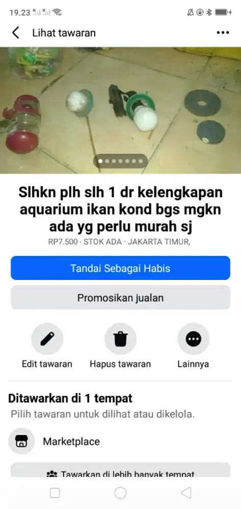 Slhkn plh slh 1 dr kelengkapan aquarium ikan kond bgs mgkn ada yg brh