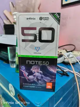 infinix note 50 8/256 masih segel box baru garansi resmi