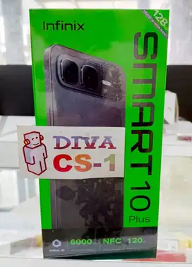 New Infinix Smart 10 Plus Ram 8Gb 128Gb Batre 6000mAh IP64 Layar 120Hz